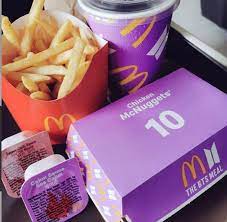 10 piece chicken mcnuggets, a coke, medium fries, and 2 exclusive sauces picked by bts: The Bts X Mcdonalds Meal Set Makes Its Global Debut Daily Naver