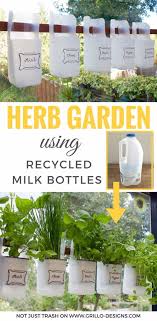31 Diy Projects Made With Plastic Bottles Indoor Herb Garden Bottle Garden Plastic Milk Bottles