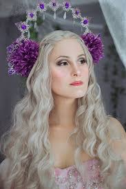 Purple Elves Halo ~ Royal ~ Metal Gloriole ~ Nimbus ~ Crown ~ Wreath ~ Halo  ~ Headdress ~ Fairy ~ Elf
