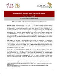 Outbreak Brief 26 Covid 19 Pandemic 14 July 2020 Africa Cdc