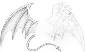 Teufelundengelsfluegel Zeichnung Teufel Und Engelsflugel Angel Wings Drawing Wings Drawing Angel Drawing