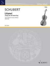 9, d 943 la grande. Schubert F Litany For All Souls Day Presto Sheet Music