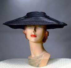 Christian Dior New York New Look Chic 1950 S Vintage Wide Brim Hat Available For Sale At Rpvintage Com Elegant Hats Retro Hats Vintage Style Hat