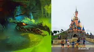 Disneyland paris is a theme park in paris, france. 4k Dragon S Lair Underneath Sleeping Beauty Castle Disneyland Paris La Taniere Du Dragon Youtube