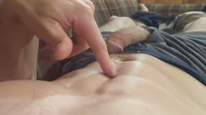 Jerking off in boxers cumshot on abs solo masturbating cum