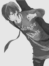 Black And White Anime Boy With Guitar Pin By Shaylee Hawes On Anime Cool Anime Guys Anime Music Anime