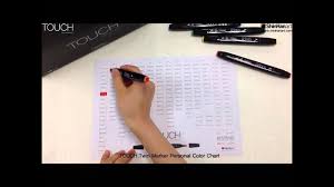 Shinhan Art Touch Twin Marker_make Your Own Touch Color Chart