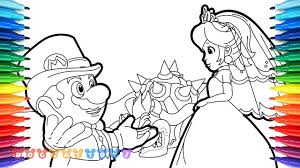Peach coloring pages for kids. How To Draw Mario Odyssey Mario Princess Peach 28 Drawing Coloring Pages For Kids Youtube