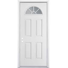 Skip to main search results. Masonite 36 In X 80 In Steel 1 4 Lite Right Hand Inswing Primed Prehung Single Front Door Brickmould Included Lowes Com Entry Doors Steel Entry Doors 30 Inch Exterior Door