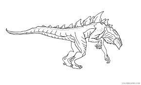 House coloring pages printable blank house drawing for kindergarten. Printable Godzilla Coloring Pages Coloring4free Coloring4free Com