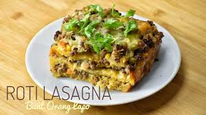 Lasagna adalah makanan berbentuk lapisan pasta yang berisikan daging, keju dan juga sayuran lainnya yang dipanggang dan disajikan dalam mangkuk. Roti Lasagna Youtube