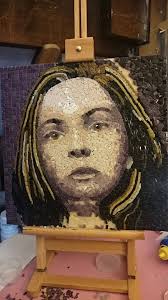 First time creating glass tile mosaic art