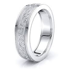 Sold by metal masters co and ships from amazon fulfillment. Solid Antique Floral Comfort Fit Wedding Band
