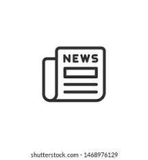 Simple news icon in a light gray color, square shape with a soft shadow. News Icons Free Vector Download Png Svg Gif