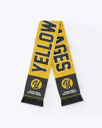 Fan Scarf Mockup In Apparel Mockups On Yellow Images Object Mockups Design Mockup Free Mockup Mockup Psd