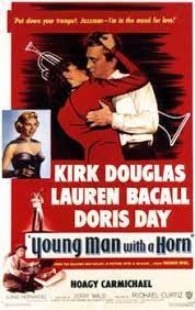 Starring kirk douglas, lauren bacall, doris day and hoagy carmichael, the film follows young trumpet player rick martin (douglas), who is torn between an honest singer and a manipulative heiress. Young Man With A Horn Film Wikipedia