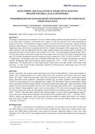 Maybe you would like to learn more about one of these? Pdf Development And Evaluation Of Drum Coffee Roasting Machine For Small Scale Enterprises