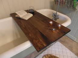Plateau A Bois Caddy De Baignoire Table De Bain 3 Planches Pin Wood Bathtub Bathtub Caddy Wood