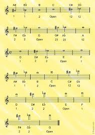 C major scale trumpet fingering chart. Trumpet Fingering Chart For Beginners Melodyful