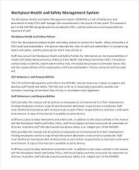 Safety Manual Templates 6 Free Printable Word Pdf Workplace Safety And Health Safety Policy Health And Safety