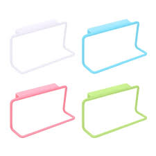Kitchen Towel Rack Hanging Holder Cupboard Cabinet Door Back Hanger Towel  Sponge Holder Storage Rack for Bathroom(Blue)