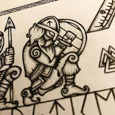 Sendimadr On Instagram Do Not Copy Or Usetyr God Of War Who Sacrificed His Arm To Fenrir This Is A Part Of A Commissio Norse Tattoo Viking Art Viking Tattoos
