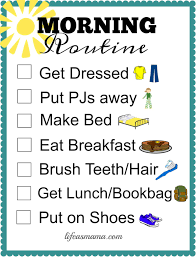 Free Printable School Routine Checklists