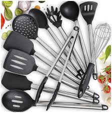Home Hero 11 Silicone Cooking Utensils Kitchen Utensil Set Stainless Steel Silicone Kitchen Utensils S Silicone Cooking Utensils Utensil Set Silicone Cooking