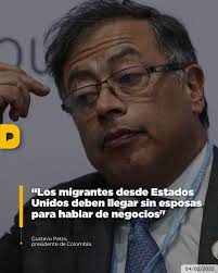 Trump cree que nos arrodillamos por la mercancía, él cree que somos como  él. ¡Ojo! Nosotros somos diferentes, no somos él", dijo el primer  mandatario colombiano, Gustavo Petro, en un consejo de