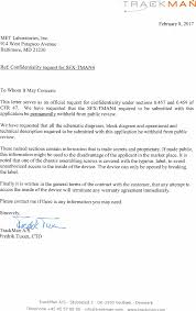 In fact, as far as how long your cover letter should be, shorter is better. Tman4 Field Disturbance Sensor Cover Letter Long Term Confidentiality Request Letter Trackman A S