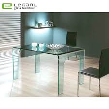 Both feature a frosted glass reception counter. China Modern Clear Curved Glass Dining Table China Glass Dining Table Furniture