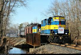 The 2014 Toys For Tots Train Is Seen Leaving The Stop In Warwick W The Ex Amtrak Gp9u Leading The Set Of Heritage Private Cars From The Train Amtrak Caboose