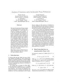 PDF) Analysis of consensus under intuitionistic fuzzy preferences.