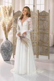 Wünscht ihr euch eine boho hochzeit? Bohmisches Hochzeitskleid Mit Langen Armeln Ladybird Bohemian Style 321007