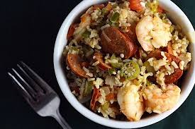 A Healthy Version Of Jambalaya Featuring Shrimp Andouille And Lots Of Yummy Okra Jambalaya Recipe Shrimp Recipes Healthy Healthy Jambalaya