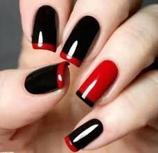 Presentarse más ideas sobre uñas rojas, uñas rojas y blancas, manicura de uñas. Disenos De Unas Acrilicas Negras Con Rojo Diseno De Unas