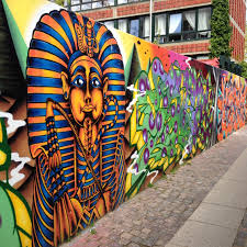 Beautiful Egyptian Street Art Painting In Vesterbro Copenhagen Graffiti Urban Art Public Art Wall Art Art Painting Street Art Trendy Art