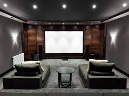 Home Theater With Lounge Couches Hometheaterideas Home Theater Room Design Home Cinema Room Home Theater Rooms