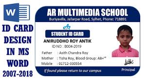 Maybe you would like to learn more about one of these? Ms Word Tutorial How To Make Easy Student Id Card Design In Ms Word 2016 Two Part Id Card Design Youtube