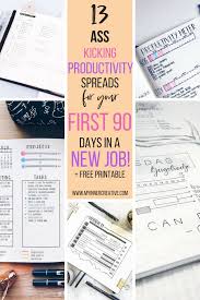 Part 1 The First 90 Of A New Job In Your Bullet Journal First 90 Days Printable My Inner Creative New Job Bullet Journal Work 90 Day Plan