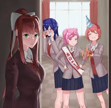 Pin By A Kub On Just Monika Literature Club Literature Anime