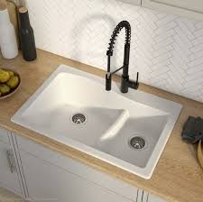 granite kitchen sink with dual mount