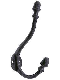 Large Acorn Coat And Hat Hook With Lacquer Finish Hat Hooks Victorian Coat Hook