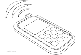 Trace the case onto a piece of scrapbook paper, then cut it out. Phone Coloring Page Coloring Home