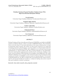 Proposal dibuat untuk mendapatkan persetujuan pihak lain, bisa juga dibuat untuk permohonan dana bantuan yang nantinya akan terdapat kerja sama antara pihak yang. Pdf Pelatihan Penulisan Proposal Penelitian Tindakan Kelas Ptk Bagi Guru Ekonomi Kabupaten Sidoarjo
