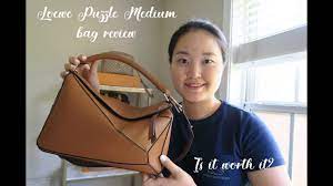 Small loewe puzzle bag size. Loewe Puzzle Bag Medium Wear And Tear And Review Youtube