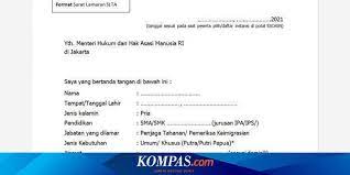 Check spelling or type a new query. Contoh Surat Lamaran Cpns Kemenkumham 2021 Halaman All Kompas Com