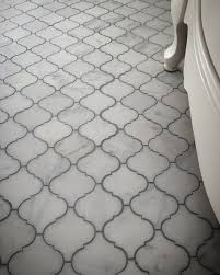 Flooring can either stand out and be the focal point in the design, or blend to a cohesive look within the space. We Tiled This Floor With The Bianco Carrara Arabesque Lantern Marble Tiles To Achieve That Luxury Loo Arabesque Tile Bathroom Arabesque Tile Floor Lantern Tile