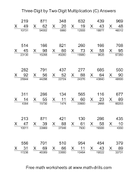 The Multiplying Three Digit By Two Digit 36 Per Page C Math Worksheet Page 2 Multiplication Math Multiplication Worksheets Multiplication Worksheets