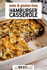 Easy Keto Hamburger Casserole Recipe Beef Casserole Recipes Healthy Hamburger Recipes Keto Recipes Dinner